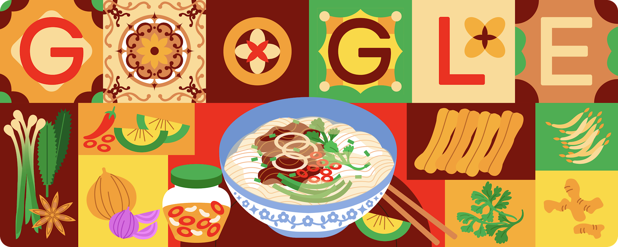 Google Doodle tôn vinh phở Việt Nam trên công cụ tìm kiếm 19 quốc gia 